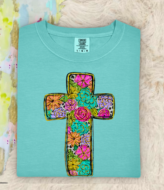 Floral cross png download