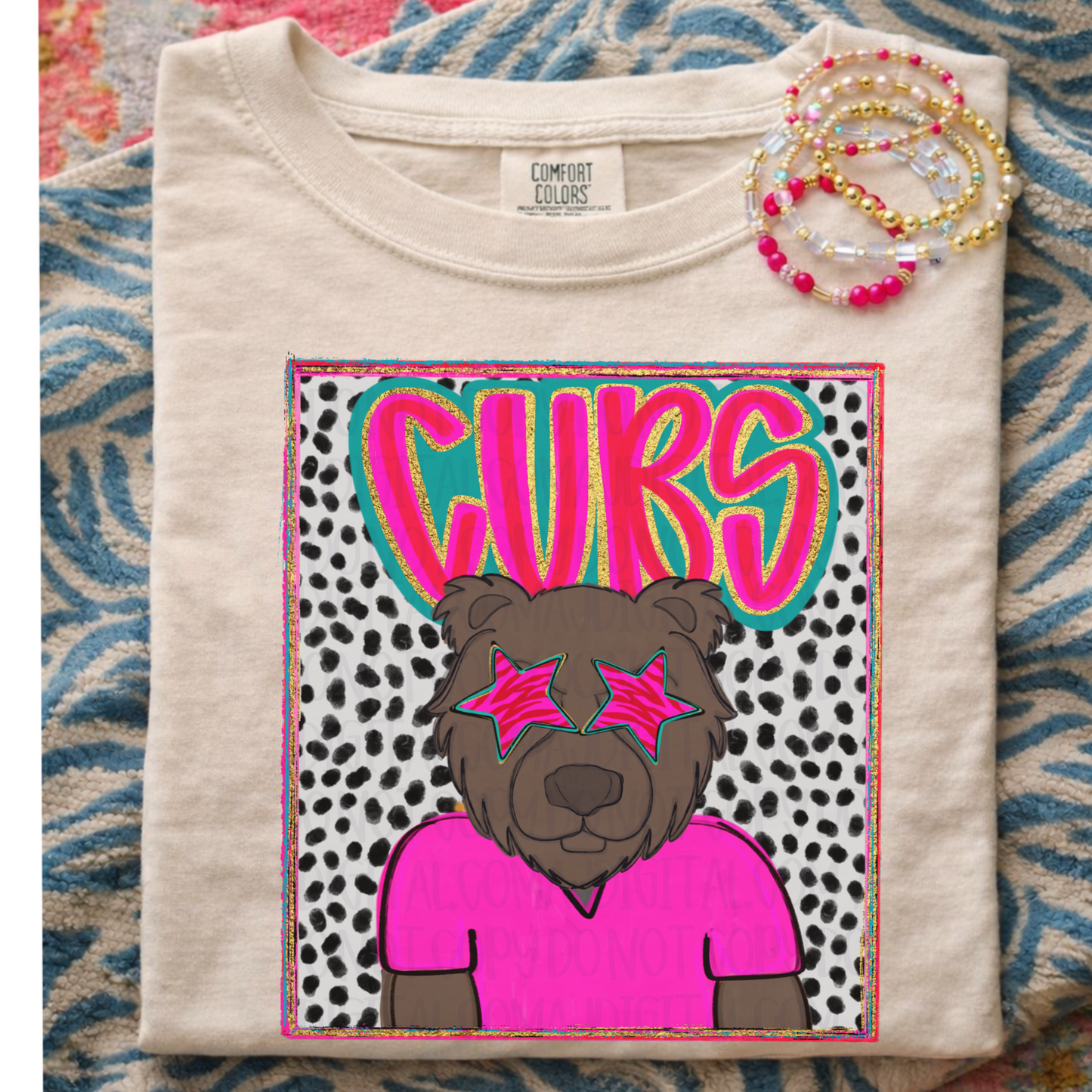 Cubs preppy portrait mascot png