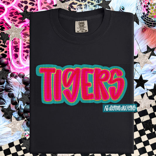 Tigers Hot Pink Layered