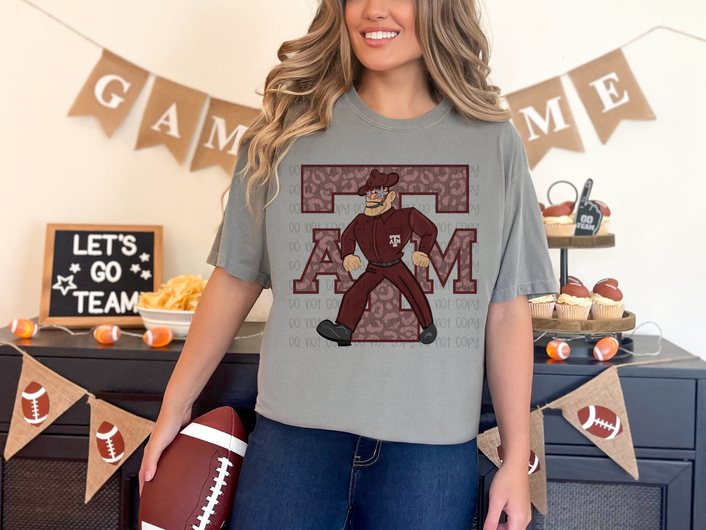 Texas Maroon Leopard Digital Download PNG