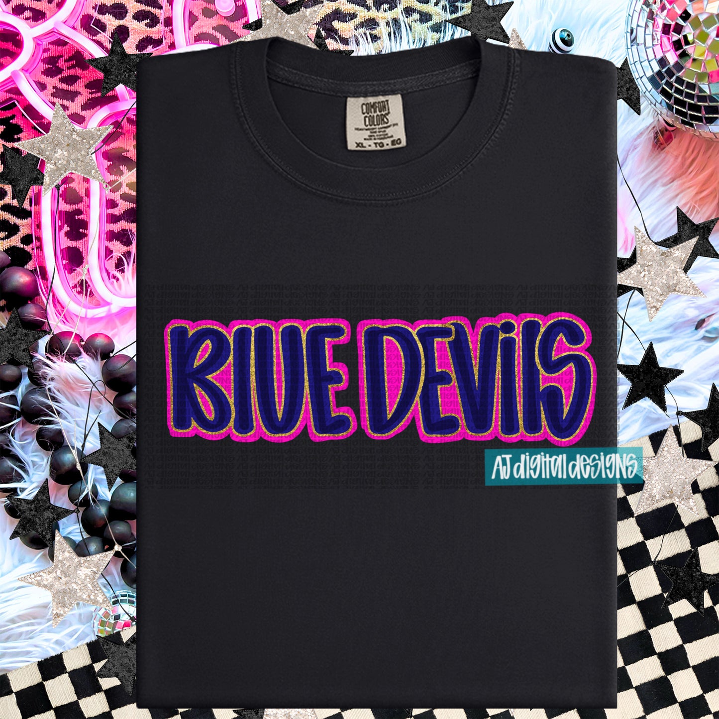 Blue Devils Layered