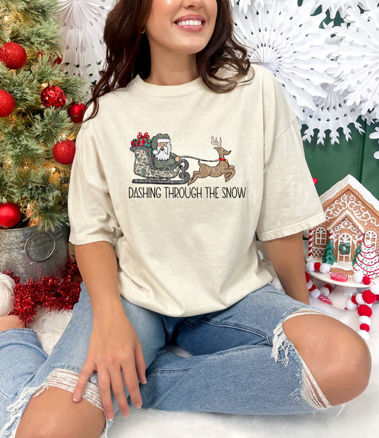 Dashing Through The Snow Camo Digital Download PNG