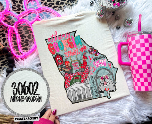 Georgia Preppy State Digital Download PNG