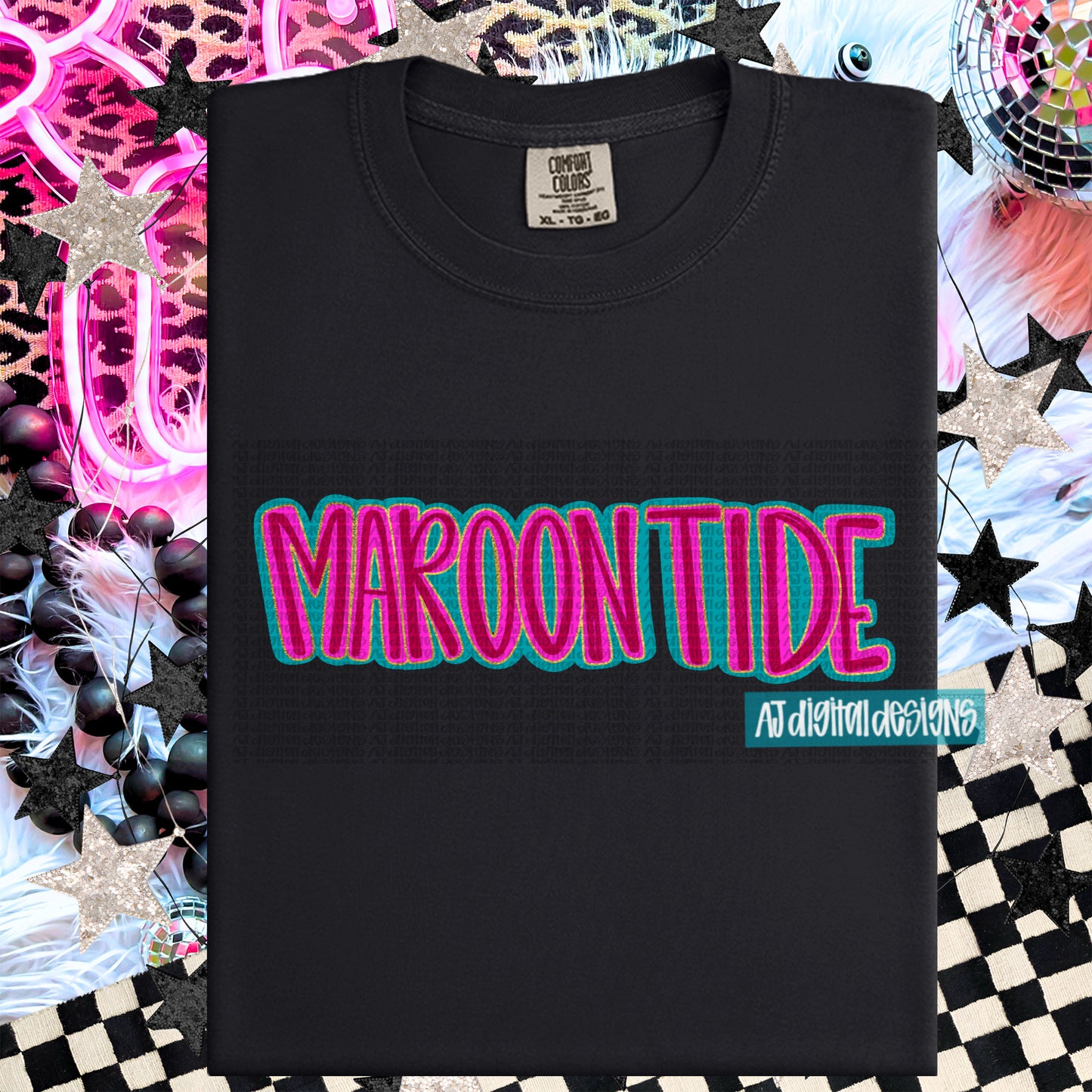 Maroon Tide Layered