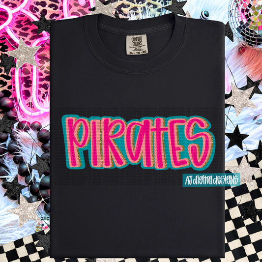Pirates Bright Pink Layered