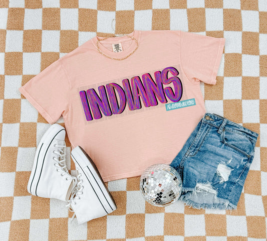 Indians Purple Layered